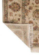 gulmarg  hand knotted pure silk Rug light ivory/light ivory rectangle