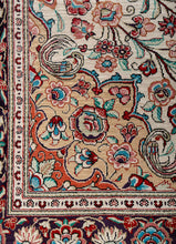 gulmarg Jaipur Rugs hand knotted pure silk Rug orange mandarin/natural cream rectangle