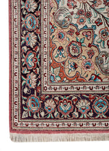 gulmarg Jaipur Rugs hand knotted pure silk Rug orange mandarin/natural cream rectangle